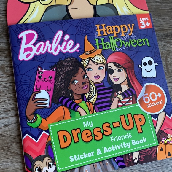 Barbie Bundle For Kids Halloween Book Brush Buddies Magnetic Game - Picture 2 of 4